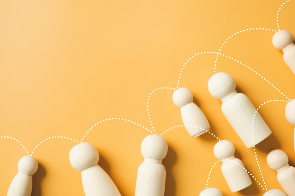 Menschen zusammen Symbol Verein